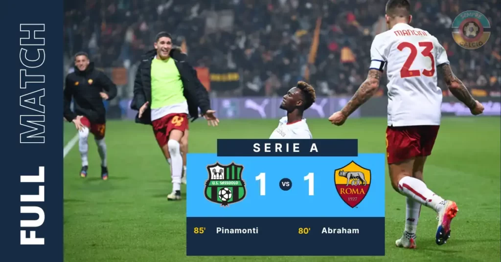 sassuolo vs roma