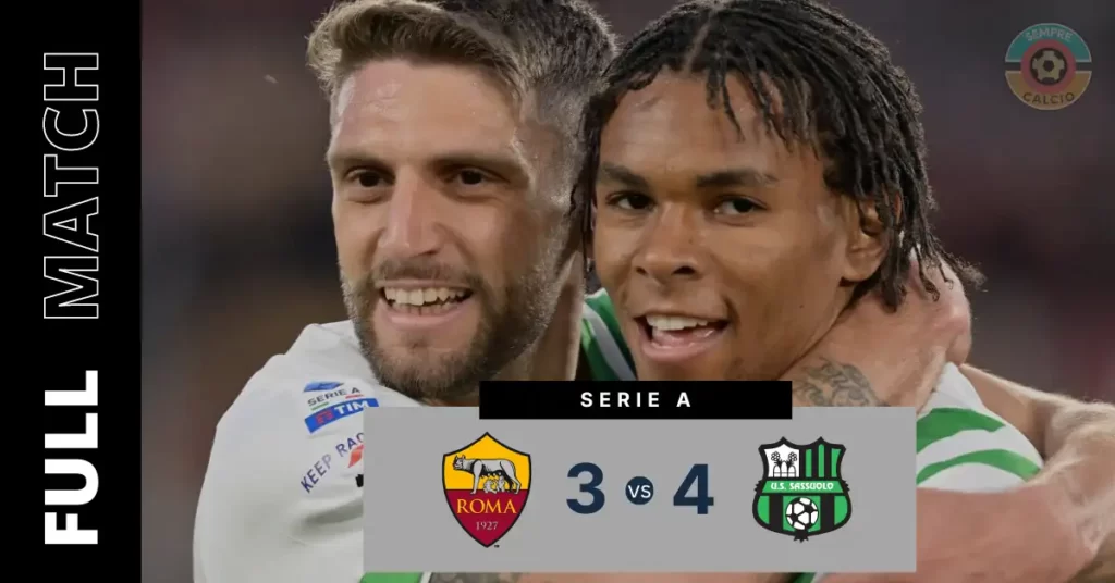 Roma vs Sassuolo