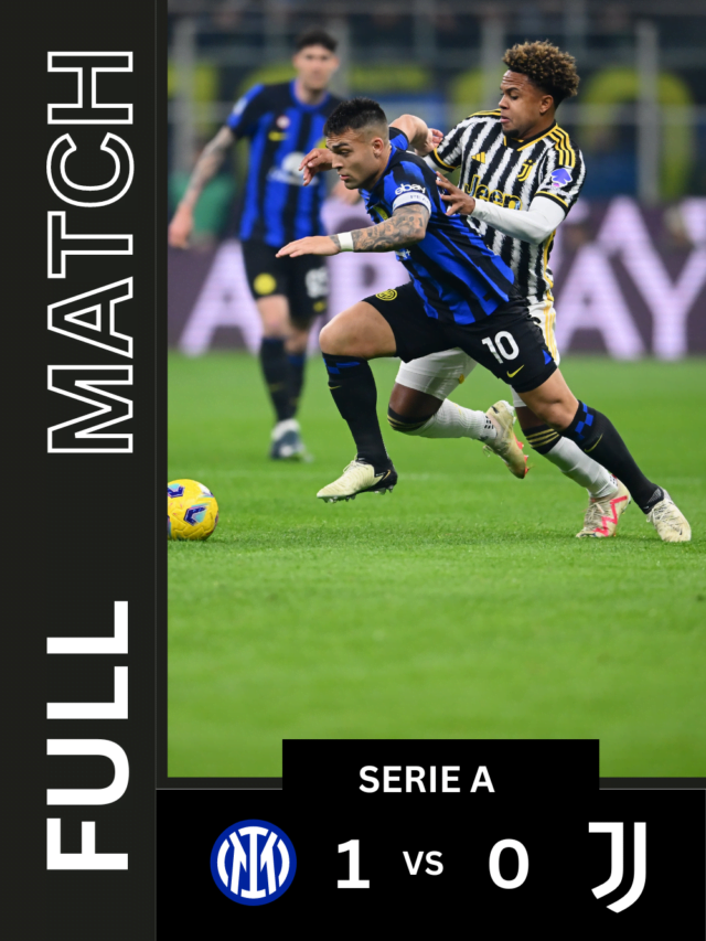 Inter 1-0 Juventus: Inter at the top of the table with a victory