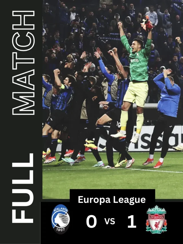 Atalanta BC defeated Liverpool 3-1 on aggregate in the Europa League quarterfinals.