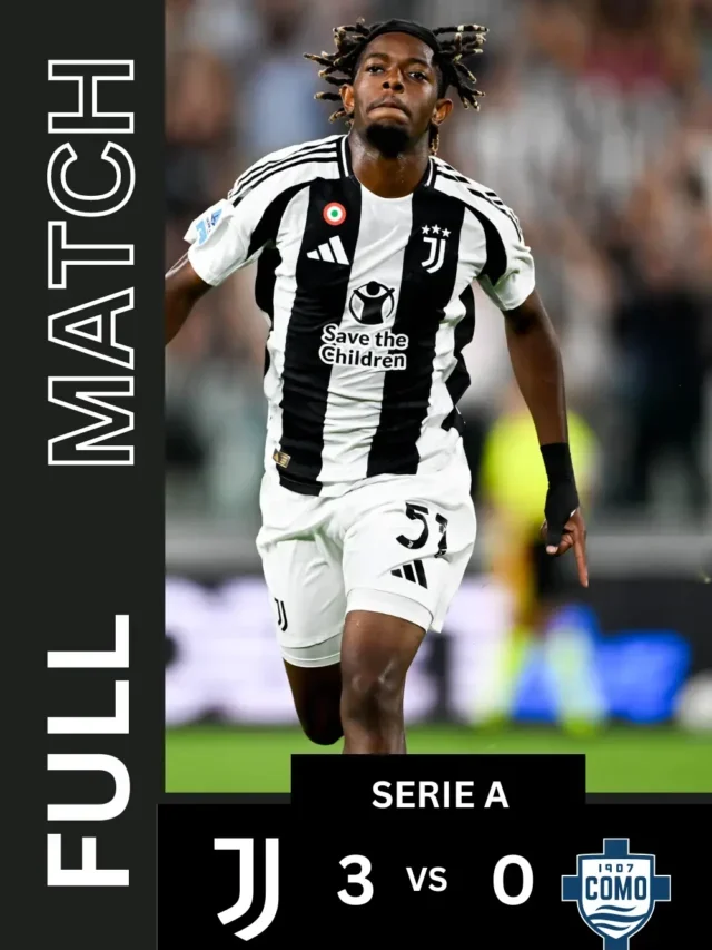 Juventus 3-0 Como: Juve starts campaign with a victory